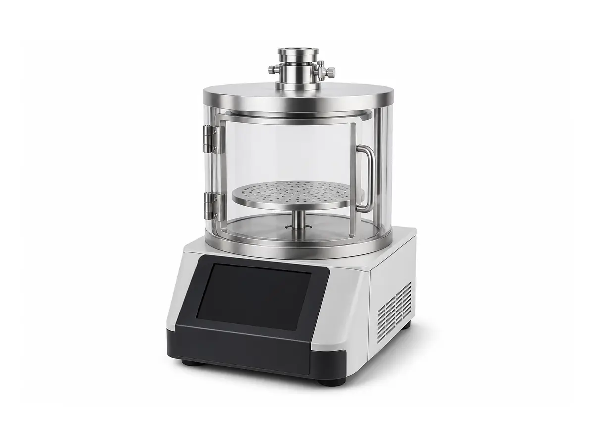 Representación de un limpiador de plasma compacto de sobremesa