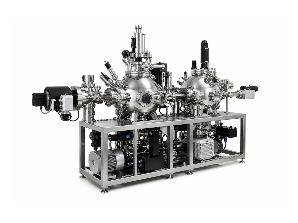Representation of an integrated UHV surface-analysis system