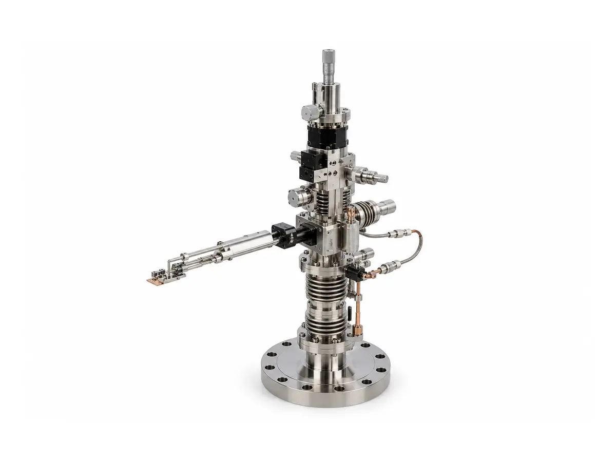 Representation of a cryogenic multi-axis UHV manipulator