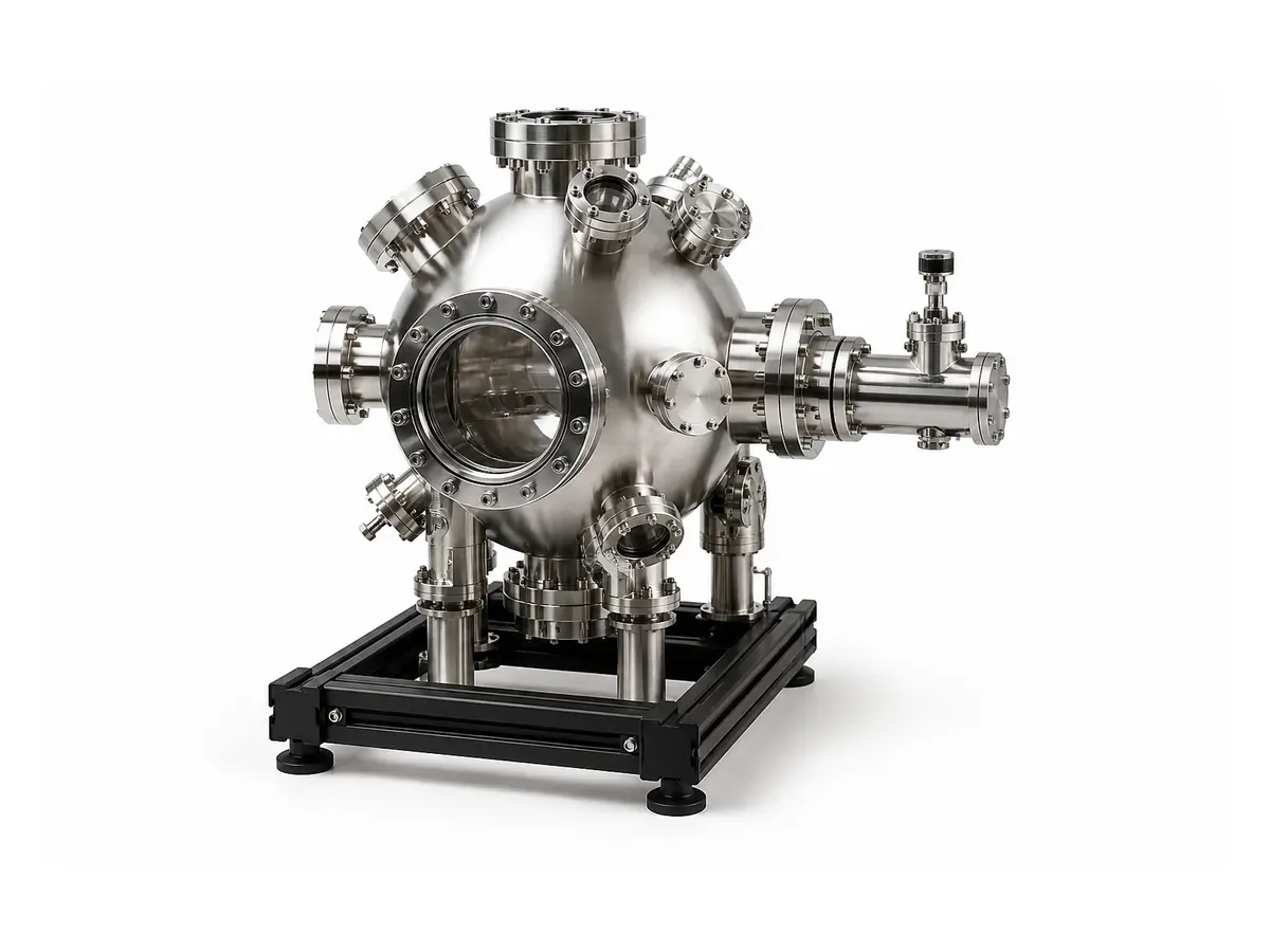 Representation of a compact analytical ultra-high-vacuum chamber
