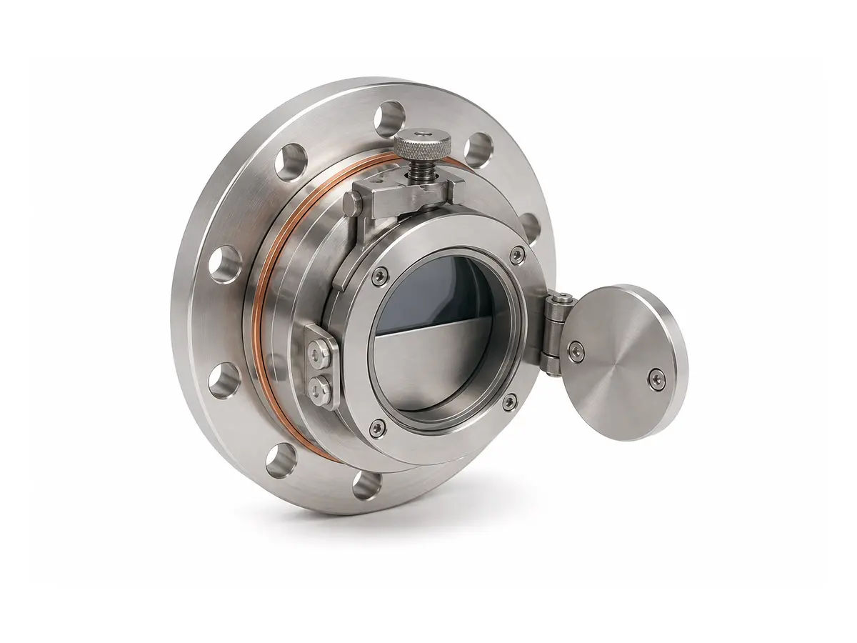 Representation of a protective vacuum viewport shutter