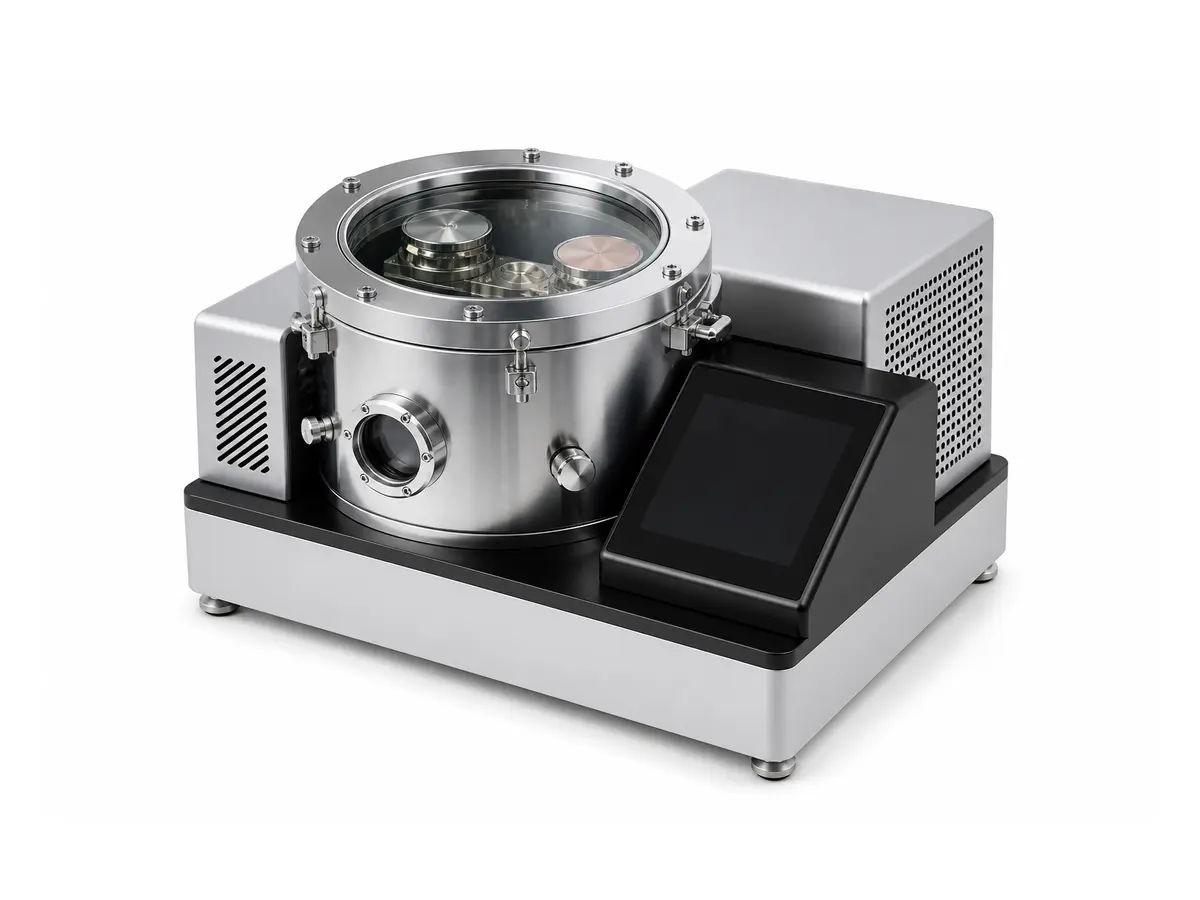 Representation of a compact sputter-coating system